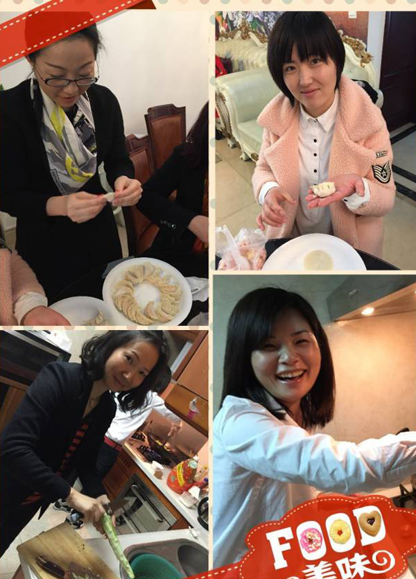 时代华商幸福女子学堂三期班新春团拜精彩报道——美女厨房驾到。